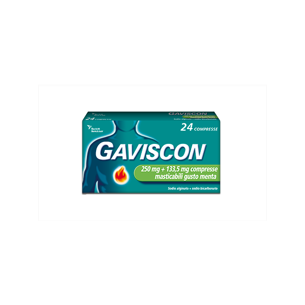 GAVISCON*24CPR MENT250+133,5MG