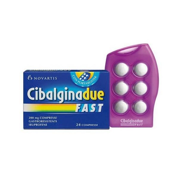 CIBALGINA DUE FAST*24CPR 200MG