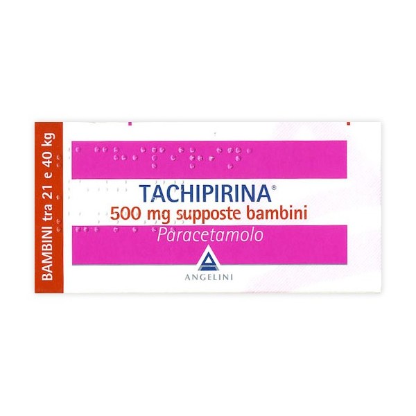 TACHIPIRINA*BB 10SUPP 500MG