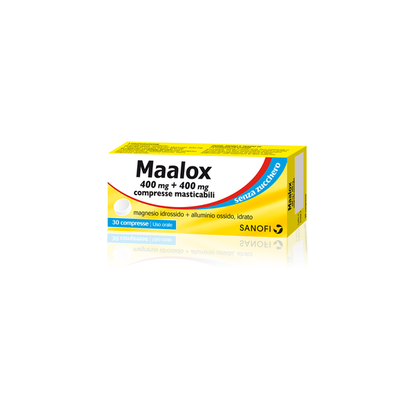 MAALOX*S/Z 30CPR LIMO400+400MG